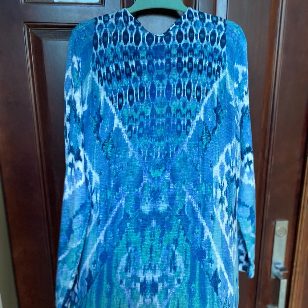 Chico’s Ikat Cotton Cardigan